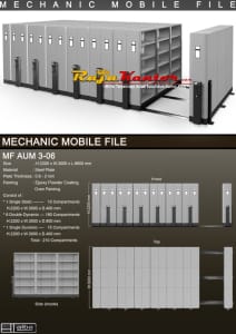 Mobile File Mekanik Alba MF AUM 3-06 (210 compartement)