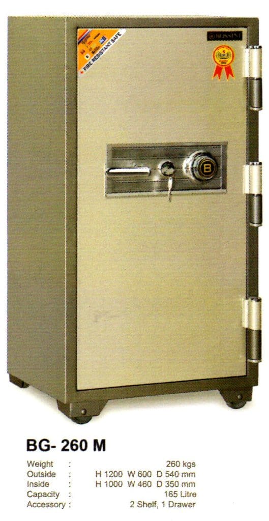 Brankas Fire Resistant Safe Bossini BG-260 M