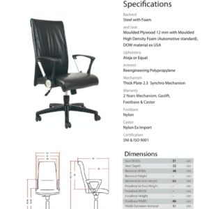 Kursi Kantor Chairman PC 9730 B