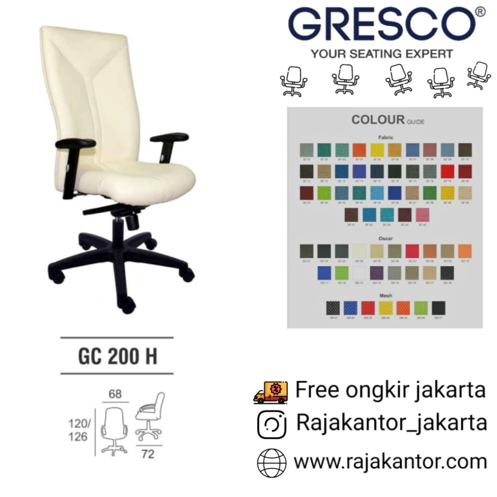 Kursi Kantor Gresco GC 200 H