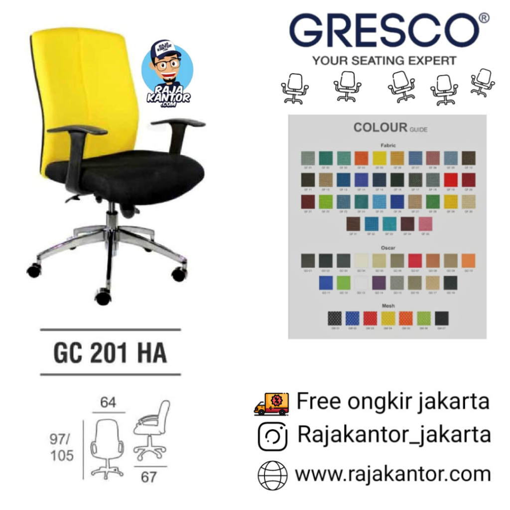 Kursi Kantor GC 201 HA