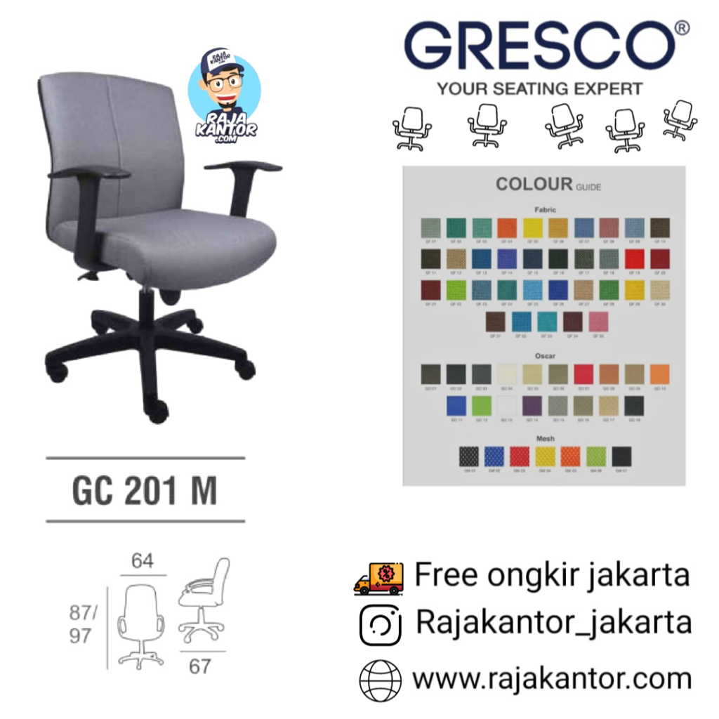 Kursi Kantor Gresco 201 M