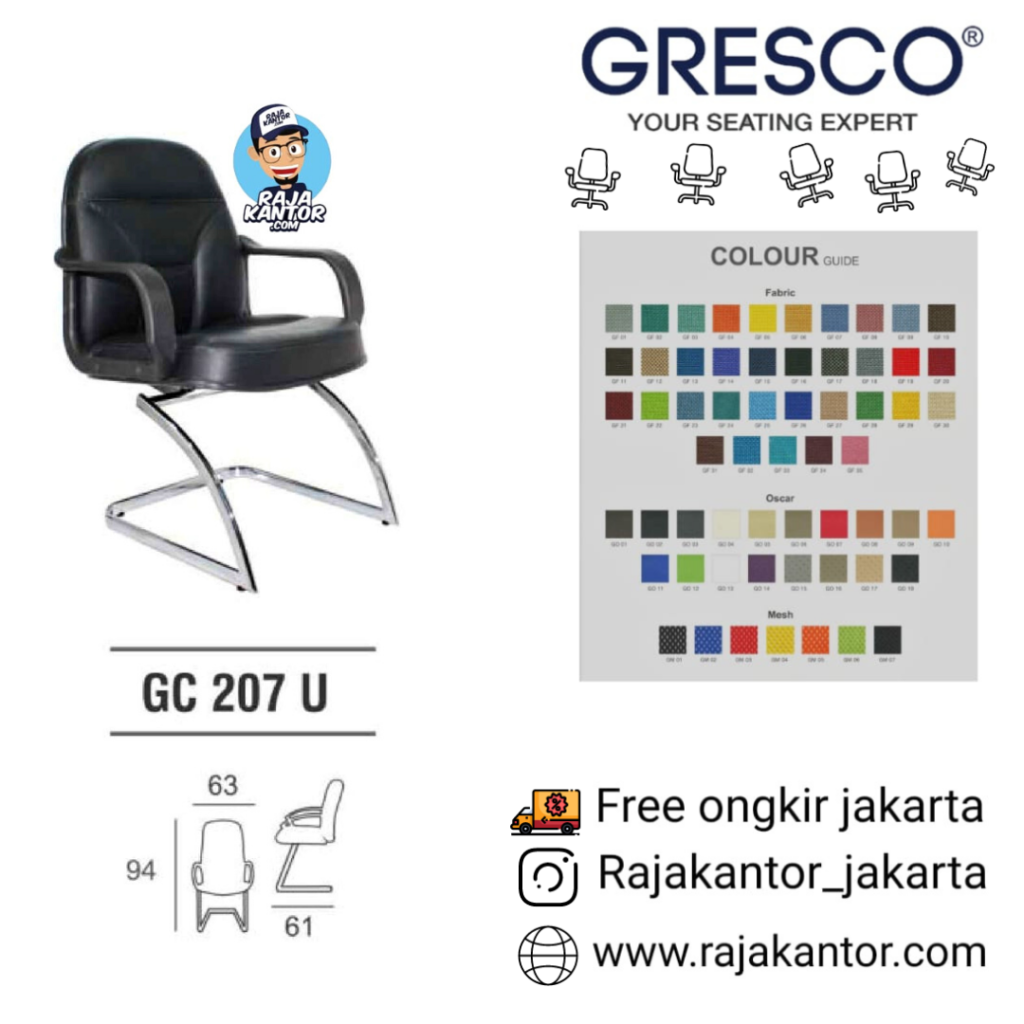 Kursi Kantor GC 207 U