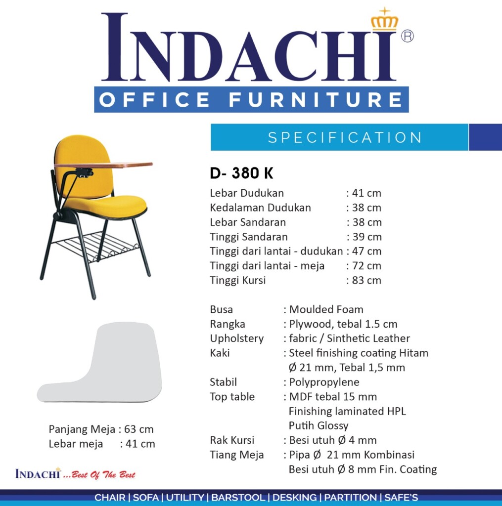 Kursi Kuliah Indachi D 380 K