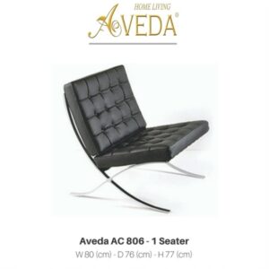 Kursi Bar & Cafe Aveda AC 806 1 Seater Black