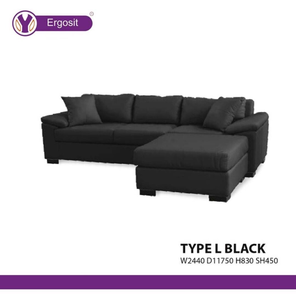 Sofa Kantor Ergosit  VENICE L Black