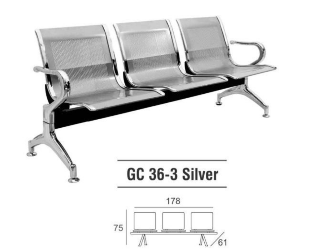 KURSI TUNGGU GRESCO GC36-3