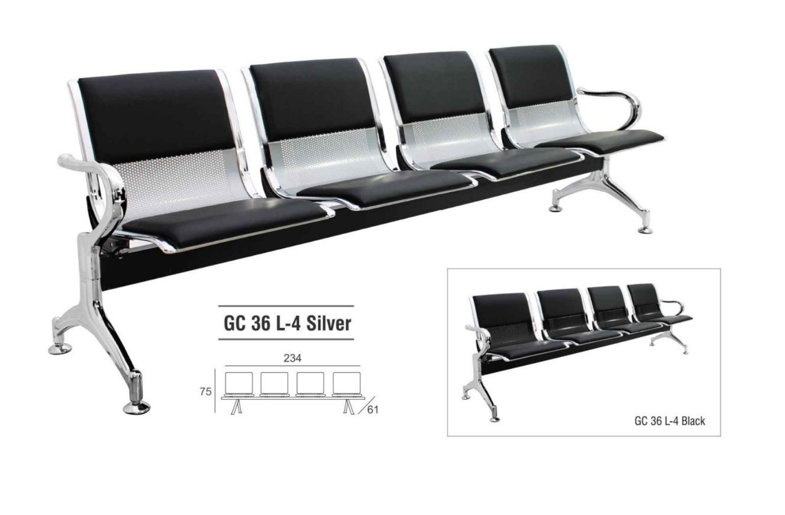 KURSI TUNGGU GRESCO GC36L-4